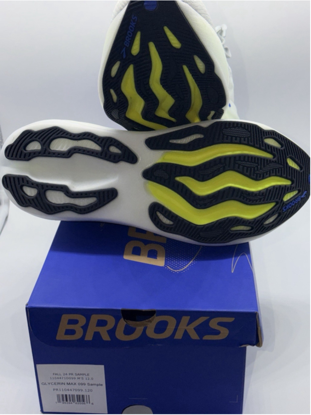 Brooks Glycerin Max PR Sample Men’s 12 D Grey Black Nightlife 1104471D099 - Picture 10 of 11